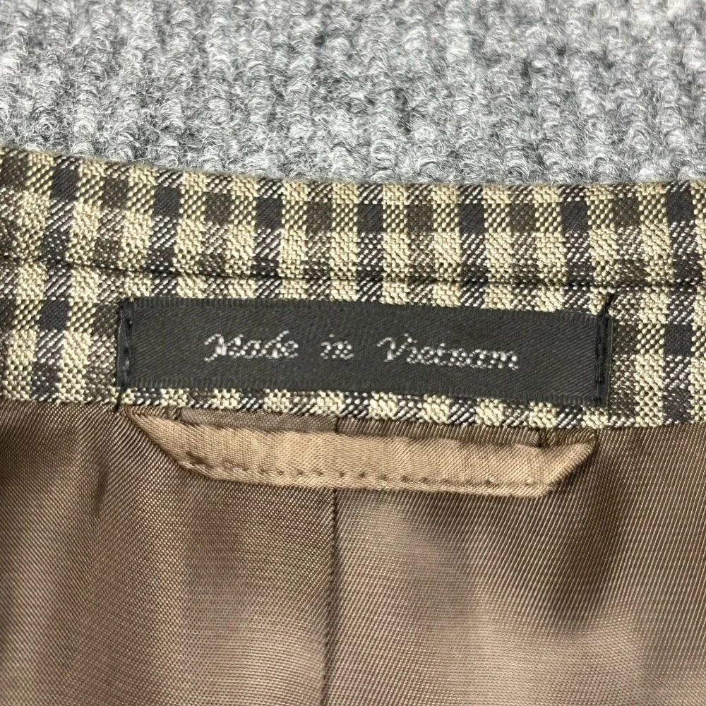 Lauren Ralph Lauren Sport Coat Mens 42R Brown Plaid Blazer Classic Two Button